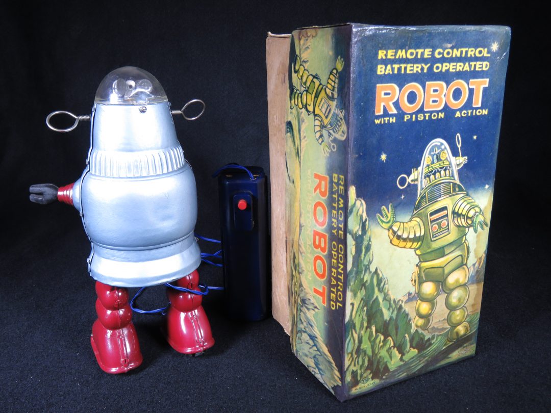 Robot - Remote Control Planet Robot (Battery Operated Tin Toy