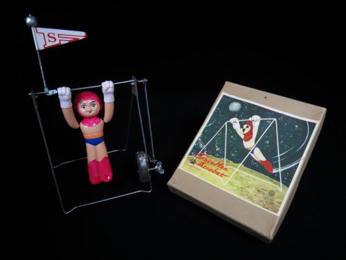 Spaceman Acrobat Vintage Celluloid Wind-Up Toy A1 Asakusa Japan