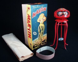 Mechanical Martin Robot Hishimo Japan Tin Toy
